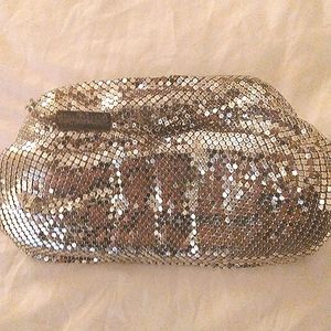 💕 Whiting & Davis Gold Diamante Frame Pouch Clutch 💕